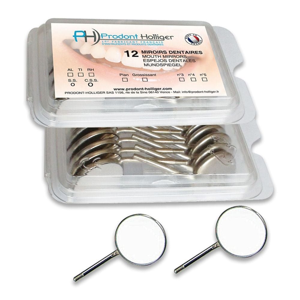Miroirs Standard Alu Plan (x12) – Acteon Prodont-Holliger